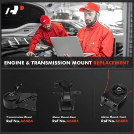 A-Premium 3PCS Engine Motor Mount and Transmission Mount Kit Compatible with Mazda Protege 1999-2003, Protege5 2002-2003, 1.8L 2.0L, Automatic Transmission