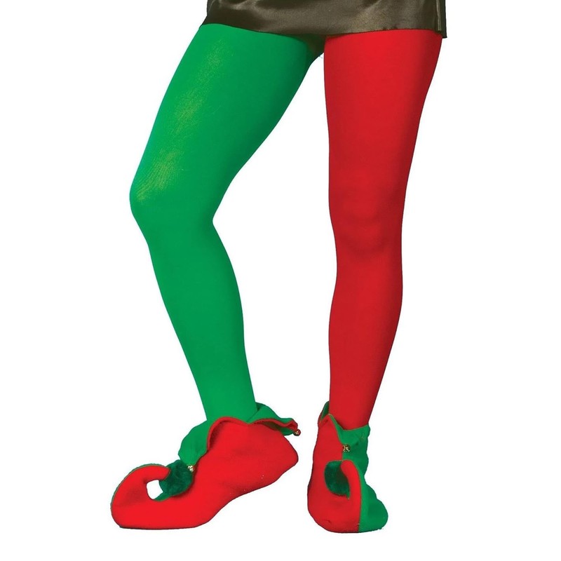 Forum Christmas Tights, Red & Green, Standard Size