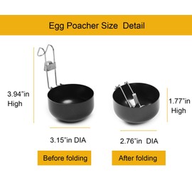 Egg Poacher-halteoly,poached egg maker poached egg cooker eggs poachers,Egg Poachers Nonstick best rated,2 Pack with Brush