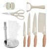 Kitchen Knife Set, 8-Piece Khaki Super Sharp Knife Set with
