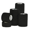Cohesive Bandages 7.5 cm x 4.5 m Black Pack of