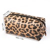 3pcs Makeup Bag Set Leopard Print Large Capacity Portable Waterproof