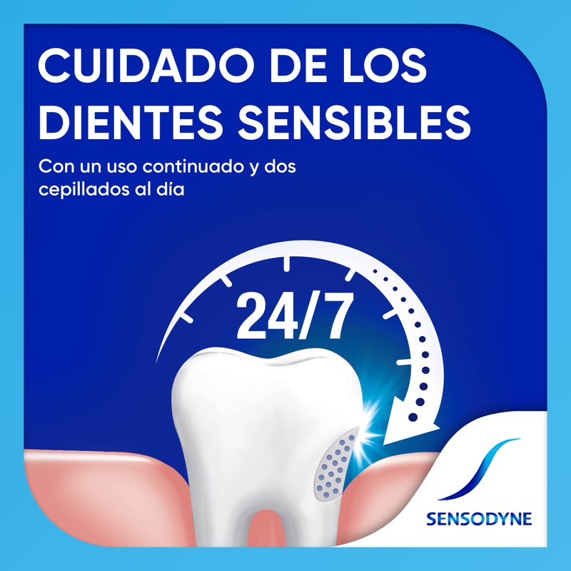 Sensodyne Täglicher Schutz für Zahnpasta, Entlastung für empfindliche Zähne, langanhaltender