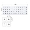 (2PCS Pack) English Keyboard Stickers, Universal Keyboard Replacement Letters English