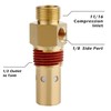 Hromee Air Compressor Replacement Components Brass 1/2 Inch MNPT Compressor