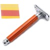 OdontoMed2011 Men's Shaving Razor Wood Handle with Safety Razor Head