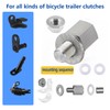 Bicycle Hub Hitch Adapter, Bicycle Axle Adapter for Thrust Axle,