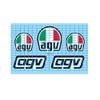 Helmet Stickers Compatible with AGV TBS46