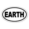 CafePress Basic Earth Oval Sticker Oval Car Bumper Sticker