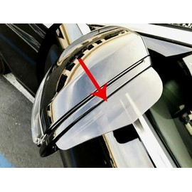 lionautoparts 2x Smoke Rear View Side Mirror Flexible Visor Shade Rain Water Guard Protector