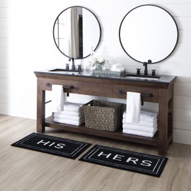 Mohawk Home His Ebony 2' x 3' 4" Bath Mat