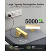 Battery Powered Wall Sconce Lights Set of Two: Gold Rechargeable