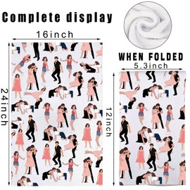 JNIAP Dirty Dance Kitchen Towel Frances and Johnny Fans Gift I Carried A Watermelon Gifts (Pink Dance kt)