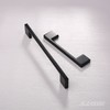 Alzassbg 10 Pack Matte Black Cabinet Pulls, 5 Inch(128mm) Hole