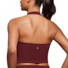 CRZ YOGA Butterluxe Women's Halter Neck Sports Bra Padded Longline