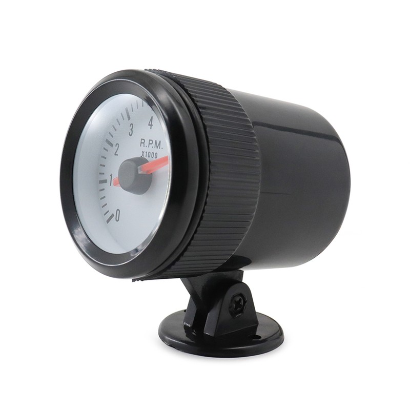 Tachometer Tach Gauge with Black Holder Cup for Auto Car