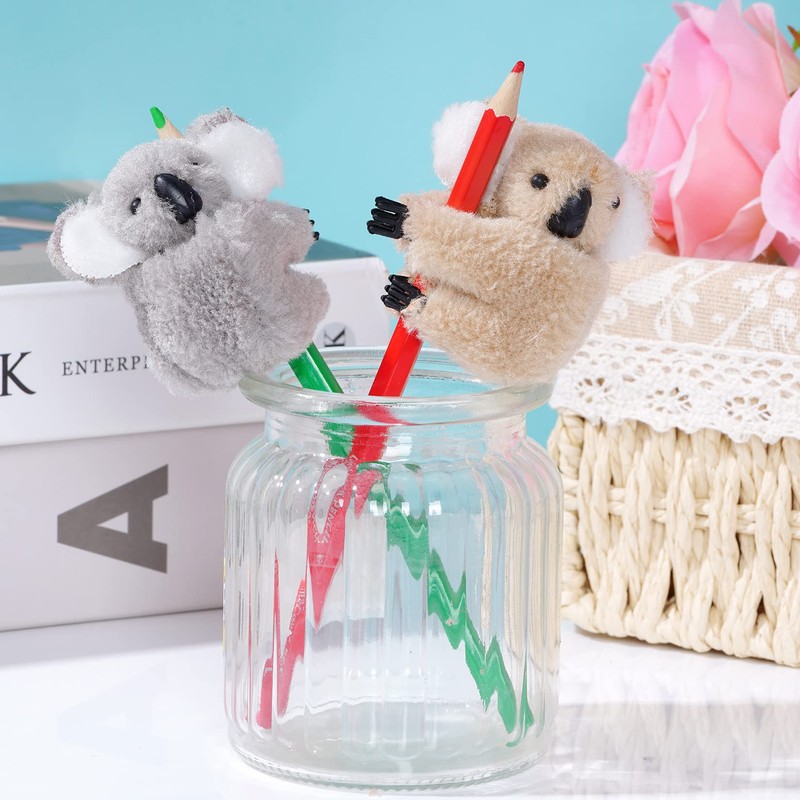 Haakong 4pcs Koala Clip Koala Pencil Buddy Clip On Koala