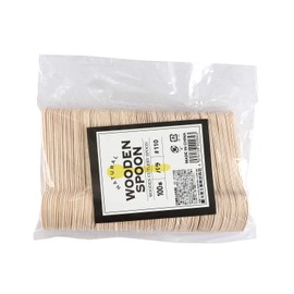 Daikoku Industrial Co., Ltd. Wooden Spoons, 100 Pieces (14 cm)