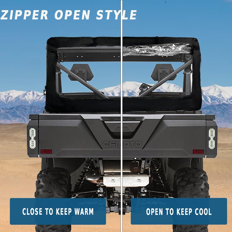 YONQIFON Uforce 1000 Rear Window Compatible with CFMOTO Uforce 1000/1000