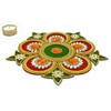 Handicraft Storeroom Acrylic Decorative Rangoli Set (Multicolour)