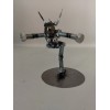 Handmade Female Figure Skater, Miniature Metal Bolt Figurine, Welded Art