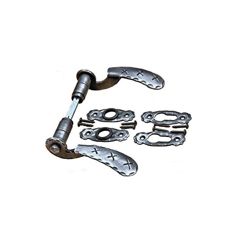 UHRIG Door Handle Made of Wrought Iron Galvanised Door Handle