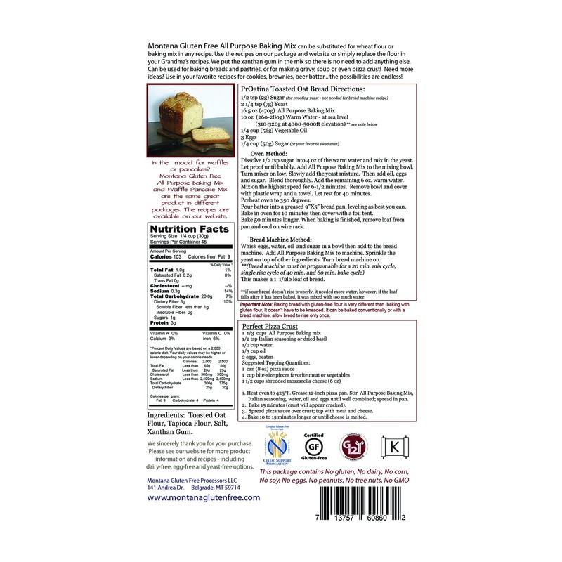 Gluten Free All Purpose Baking Mix ~ 2 Pack 3