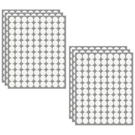 Self Adhesive Dots,0.39 Inch/10 mm Strong Round Adhesive Dots,648 Pcs(324 Pair) Hook and Loop Sticky Tape Nylon Small Circle Dot for Crafts, Classroom, Office, Home(0.39'',324 Pairs,White)