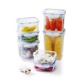 LocknLock Rectangular 1.8ltr (152 x 107 x 179mm), Clear/Blue