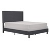 DHP Janford Bed with Chic Upholstered Headboard, Queen, Grey Linen