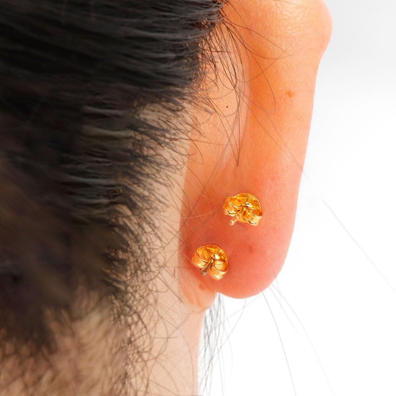 20Pcs/10 Pairs Earring Backs 14K Gold 925 Sterling Silver Earring