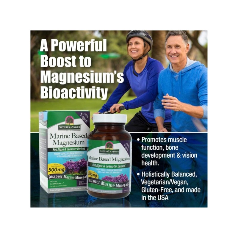 네이쳐스앤서 마린 수산화 마그네슘 Magnesium Hydroxide 250mg 90캡슐 Nature's Answer