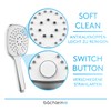 Bächlein Universal Shower Head with 3 Jet Types, Easy to