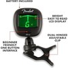 FenderMusical FT-1 Professional Clip-On Chromatic Tuner, Green Display