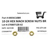 10-24 Hex Machine Screw Nuts Finished Hex Nuts (100 Pcs)