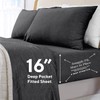 Sleepdown Jersey Sheet Set - Charcoal, Queen (4 Piece)