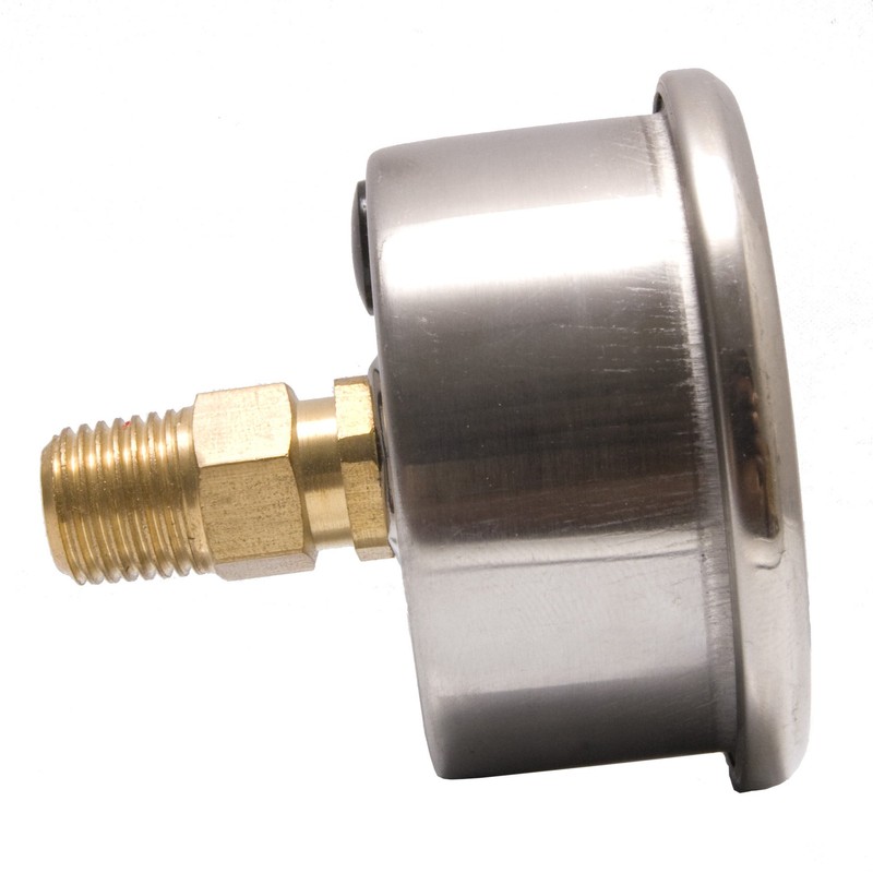 2" Oil Filled Vacuum Pressure Gauge - Stainless Steel Case,
