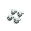 Design61 4 x Box Fixed Castors Bed Box Castors Furniture