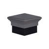 8x8 Post Cap (True 8") Grey New England Pyramid Style