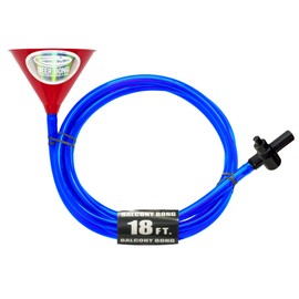 Head Rush 18 Foot BALCONY Bong - Red/Blue