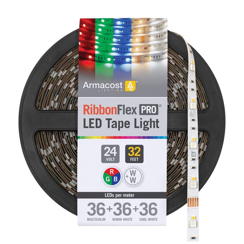 Armacost Lighting RibbonFlex Pro 24V RGB+WW LED Strip Light Tape