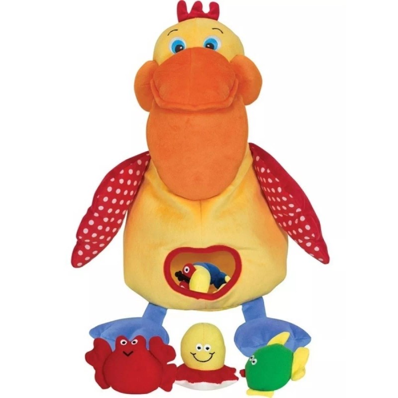 Melissa & Doug Peluche Didáctico Para Bebé Hungry Pelican Melissa