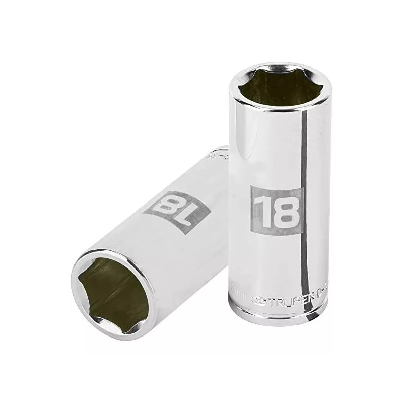 Truper, Dado Largo De 6 Puntas Mm, 18 Mm, Cuadro