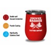 Tattoo Artist Red Wine Tumbler 12oz - Bdss Tattoo Artist