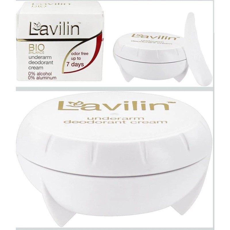 Lavilin Underarm Deodorant Cream 0.44oz Pack of 4 Long Lasting