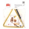 Meinl Percussion Messing Triangel Instrument - Großes Klangdreieck mit Halterung