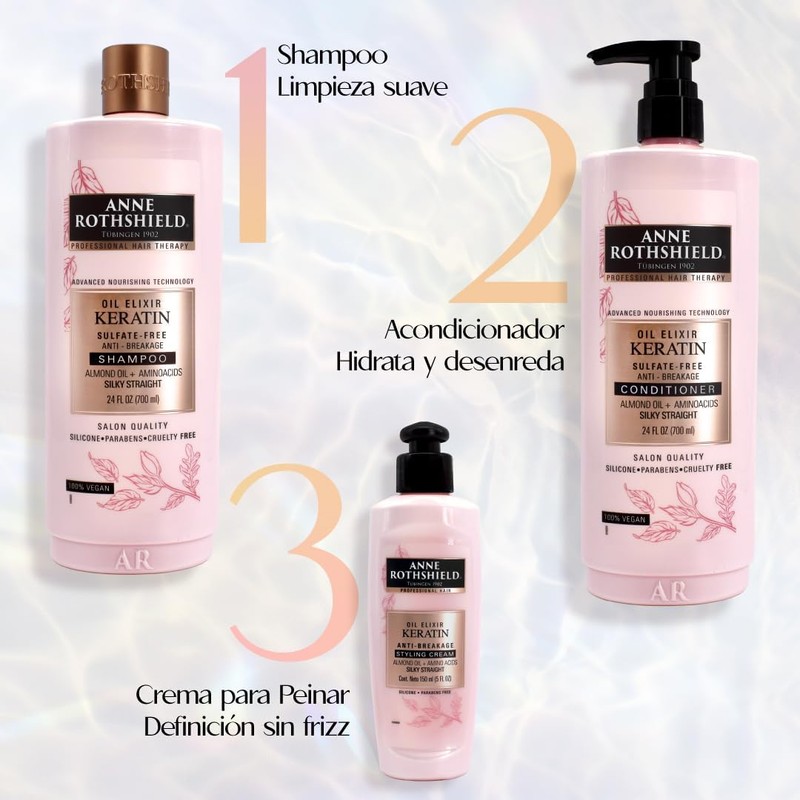 ANNE ROTHSHIELD CREMA PARA PEINAR KERATIN OIL ELIXIR 150ml