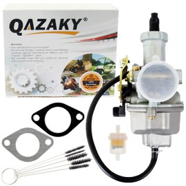 QAZAKY PZ27 27mm Carburetor Compatible with 4-stroke Engine CG 125cc 150cc 200cc 250cc ATV Go Kart Dirt Bike Quad Taotao Sunl Buyang Coolsport Lifan Kazuma Zongshen Chinese Cable Hand Choke Carb