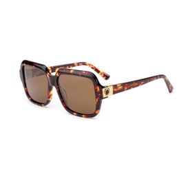 amoloma Women's Sunglasses Oversized Square Rectangular Unisex Classic Glasses Acetate Retro Vintage UV400 Polarised, brown