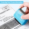 Address Blocker Stamp,Lindastas Wide Roller Stamp,Including 3-Pack Refills Confidential Roller